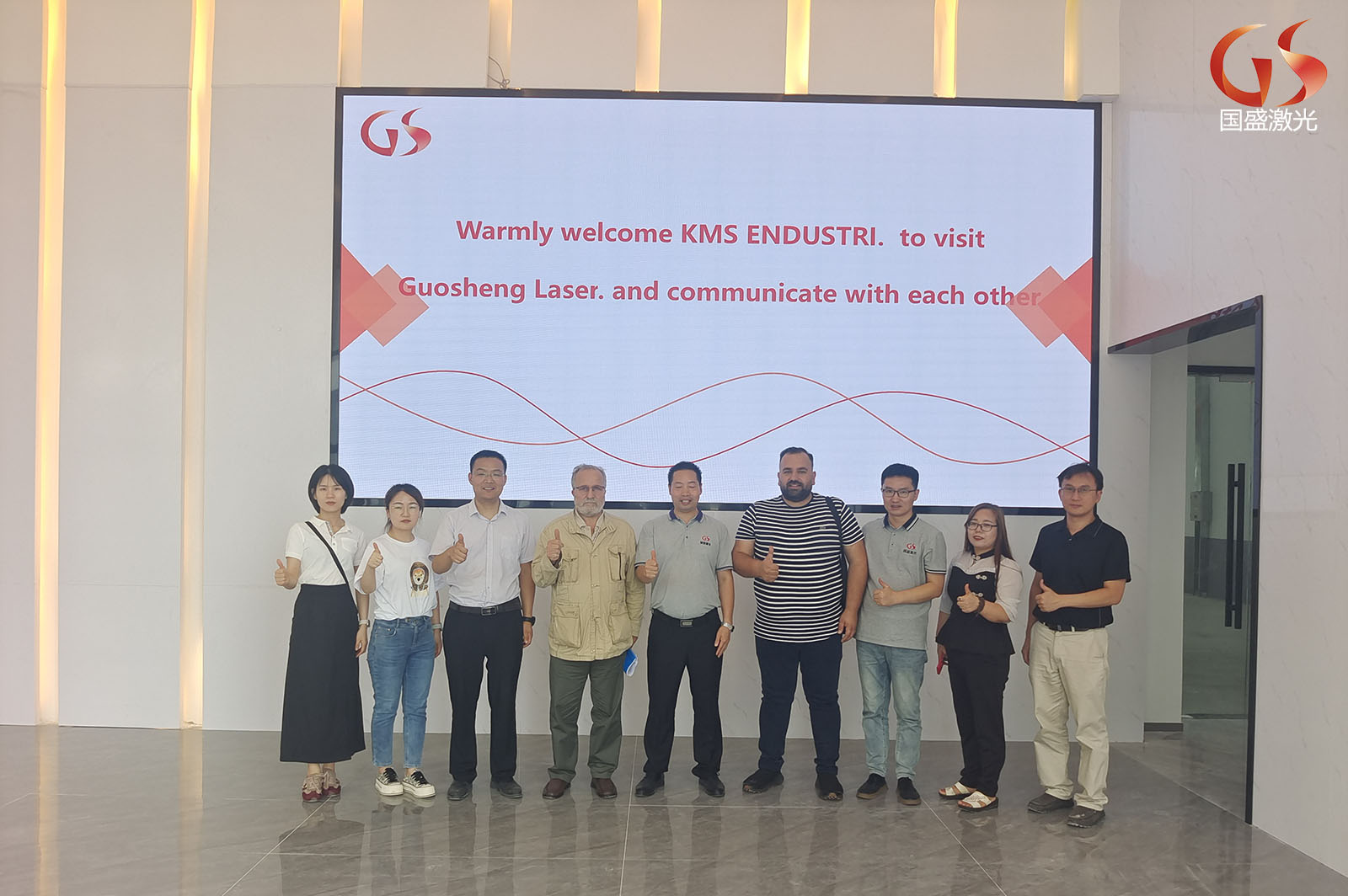 土耳其KMS INDUSTRi總裁一行到訪西安國(guó)盛激光科技有限公司，尋求進(jìn)一步的合作